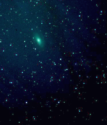 This astrophoto shows comet Elenin as it appears now. It will be getting brighter over the next several months until a spectacular show at the end of October.