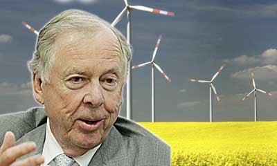 Pickens seems less optomistic now that wind power has as bright a future as was previously thought.