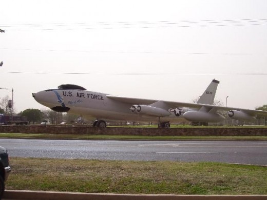 "City of Altus" B-47 Stratojet on display