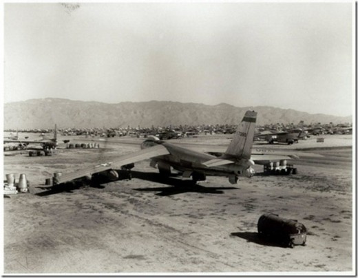 When B-47s are taken out of service they wind up in the "boneyard." Gone are those days of rocketing off into the blue in the service of the country.