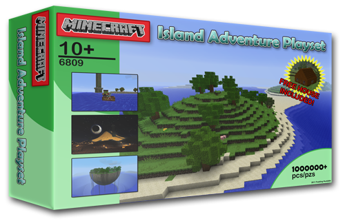 Pudding Huxtable's latest Minecraft Adventure Map pack, the Minecraft Island Adventure Playset