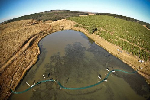 The famous floating bridge. The famous floating bridge.