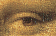 Mona's Lisa Eye  This image (or other media file) is in the public domain because its copyright has expired. 
