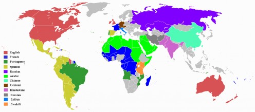 Map of World Languages 
