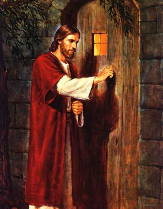 Jesus is knocking on YOUR door.  Please let Him into your heart!
