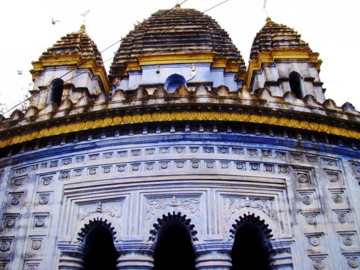 Radha Madhav temple in close up