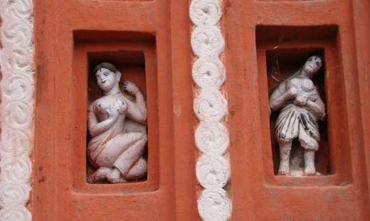 Stucco work of Lakshmi Narayan temple