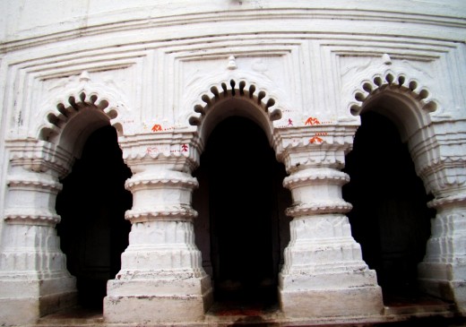 The triple entrance of Gopal temple