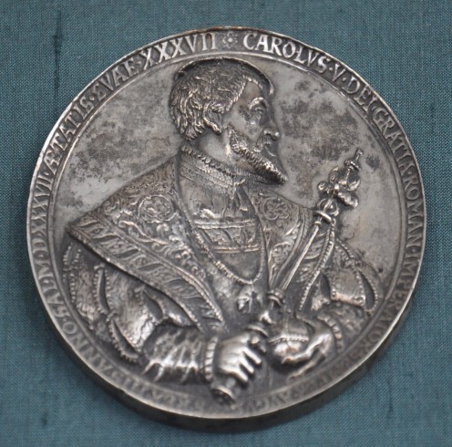 Silver medal of Charles V, 'Museum fuer Angewandte Kunst', Frankfurt-am-Main