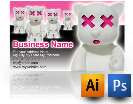 The finished Business Card