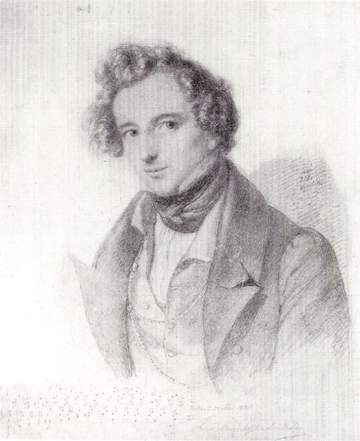 Felix Mendelssohn Bartholdy; By Eduard Bendemann [Public domain], via Wikimedia Commons