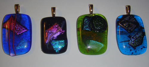 Glass fused pendants by Groupon