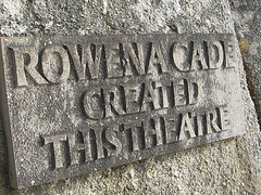 Rowena's memorial.
