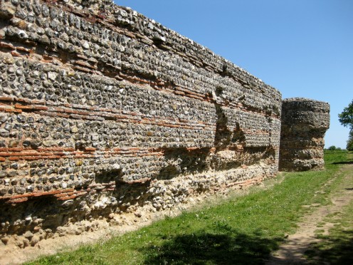 South wall, Burgh Castle