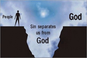 Sin is a barrier between us and God.