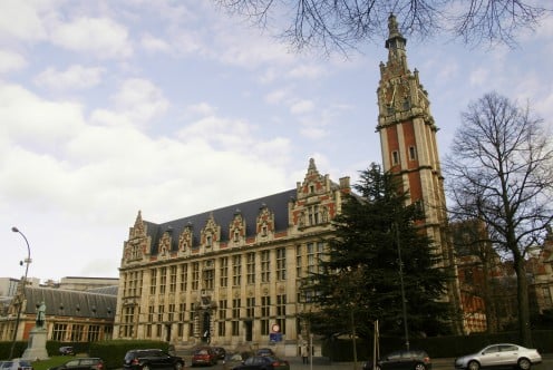 Free University of Brussels clock tower, Solbosch, Brussels 