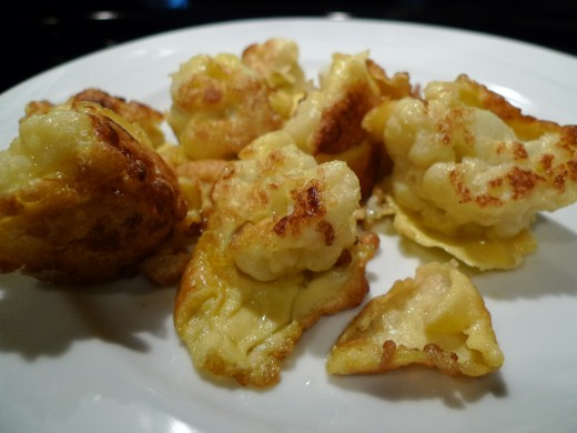 Your tempura cauliflower! Enjoy!