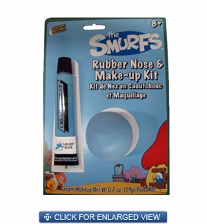Smurfs Rubber Nose & Make-Up Kit