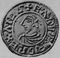 A penny from the reign of King Edward the Martyr (Grueber, H A, Handbook of the coins of GB & Ireland in the British Museum, 1899)
