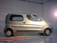 claims of 80% fuel saving and 110kph (70mph)have been made for this new compressed air car. Click to enlarge picture.
