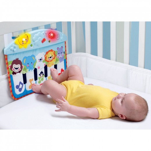 Babies will love being able to activate the music all by themselves when they kick excitedly in the crib.