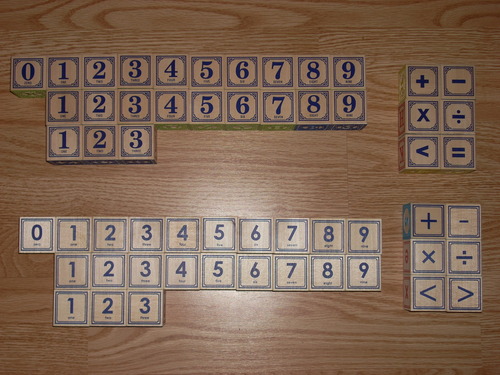The blocks can be used to learn numbers and math formula too.