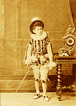 Spanish composer Manuel de Falla when child