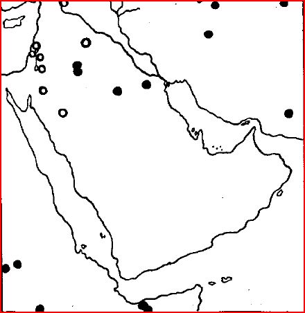 From the 'Mammals of Arabia' by David L. Harrison There are no records of Cheetah anywhere in Southern Arabia
