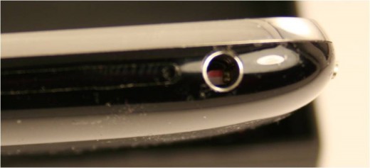 Headphone jack water damage sensor on the iPhone 3GS Headphone jack water damage sensor on the iPhone 3GS