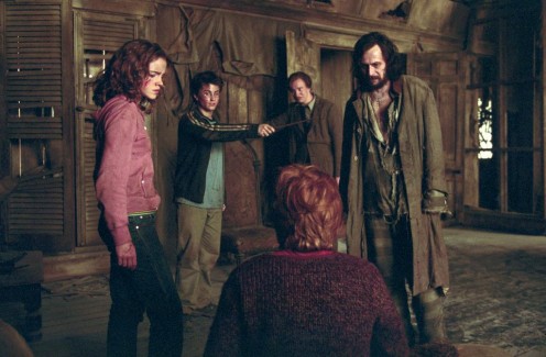 Ron, Hermione, Harry, Remus, Sirius in The Prisoner of Azkaban