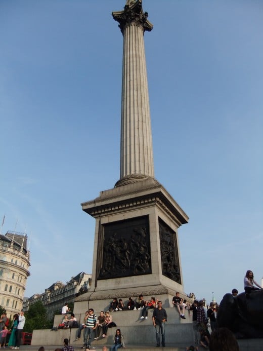 Nelson's Column, Trafalgar Square - only problem being that I missed Nelson off the top!