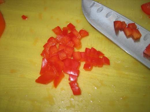 Diced red pepper
