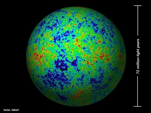 THE UNIVERSE -  72 million light years across The small sector pictured above might be one of those red dots in this picture