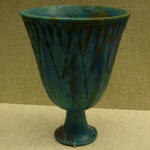 Blue Lotus Chalice from the 18th Dynasty  Thought to have been made between 1504 and 1349 B.C.E. 