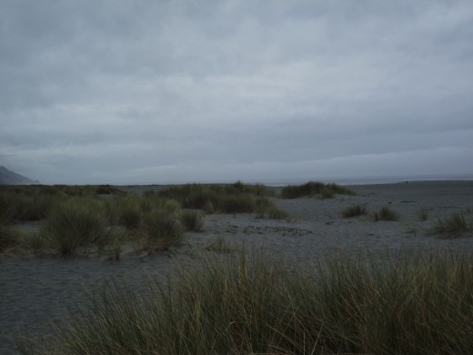 Dunes at the edge of the world.