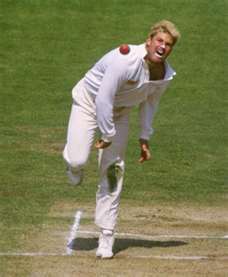 Shane Warne letting it rip