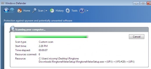Windows Defender approved of our download.