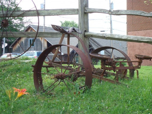 Farm Equipment like is looks great in a country garden
