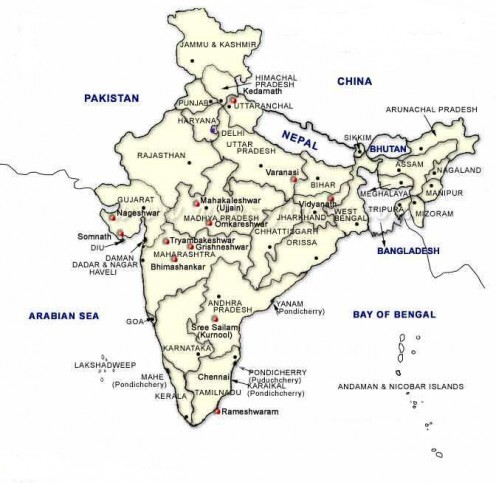 Jyotirlinga Locations