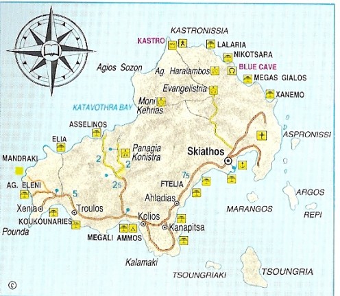 map of the island