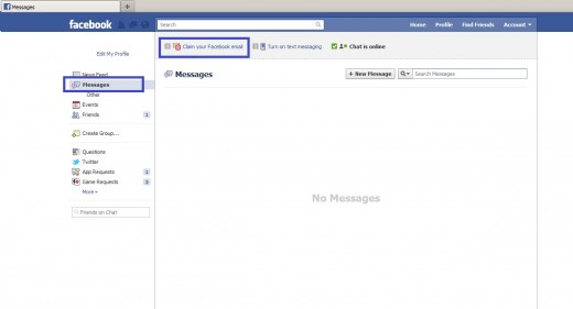 facebook email