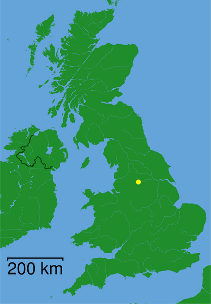 Map location of Huddersfield