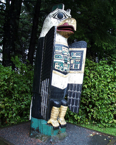 A carving in Ketchikan.