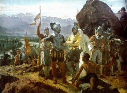 Conquistadors Planning Conquest in the New World