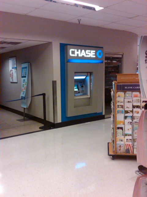 Chase Bank ATM inside supermarket in Casas Adobes, Arizona