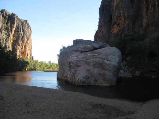 Wanted to swim but crocodiles live here !
