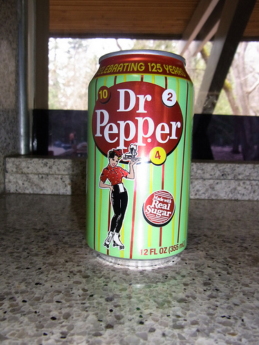 Dr. Pepper with real sugar.