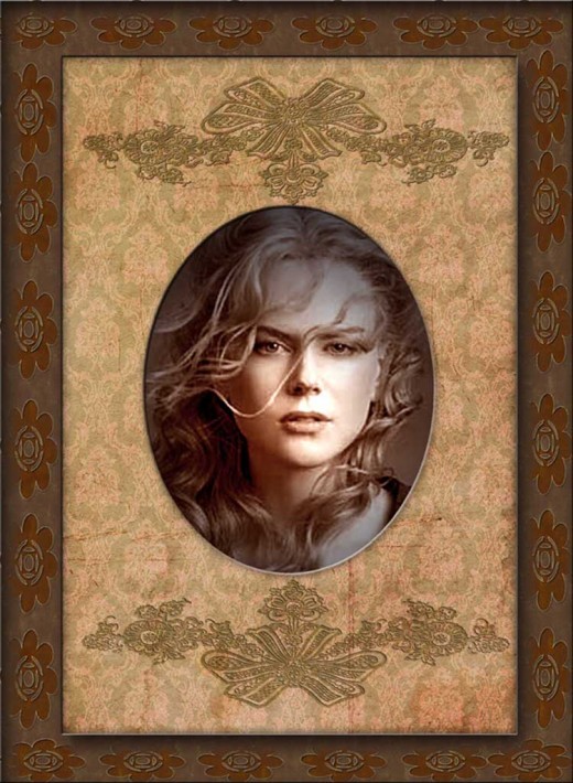 Nicole Kidman in a custom vintage frame