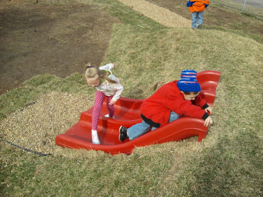Test out the preschool's playground! 