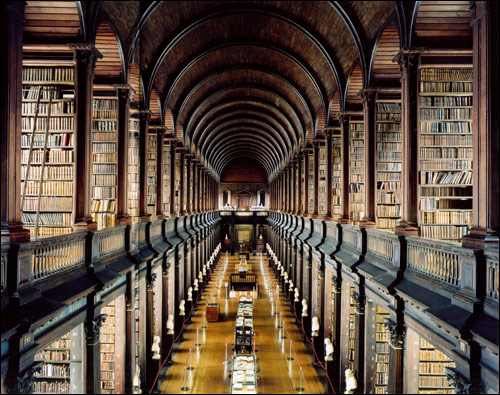I wouldn't mind living here: Trinity College Library, Dublin.